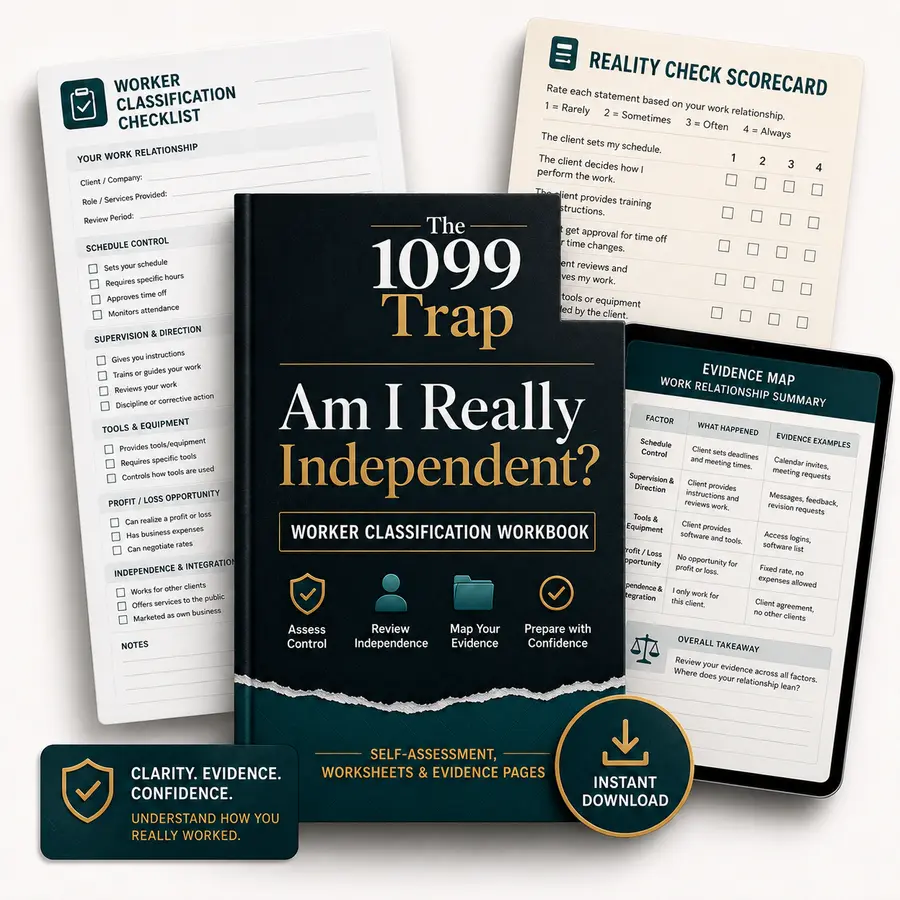 Am I Really Independent worker classification workbook preview